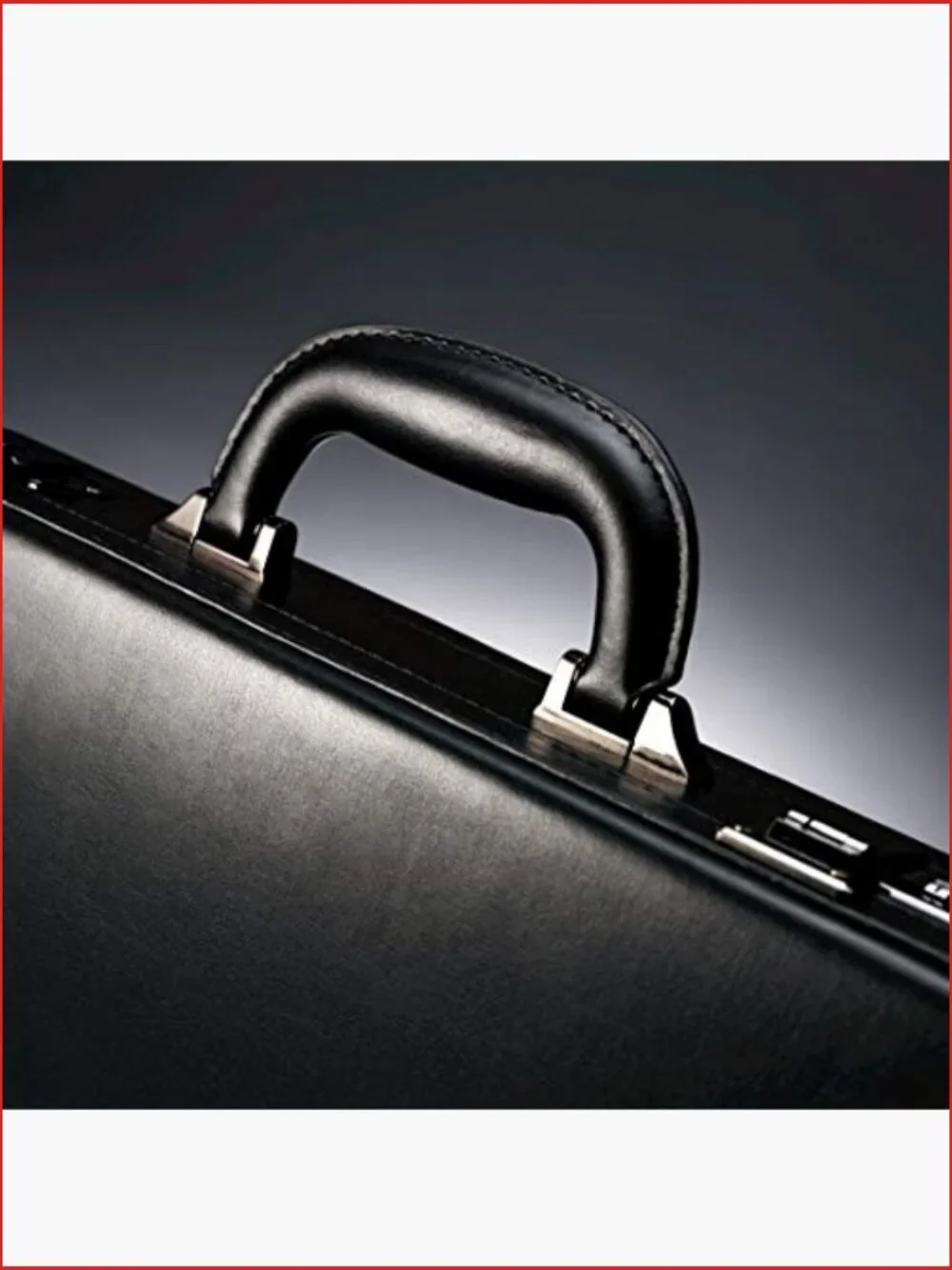 Bonded Leather Attache Case Fits 15.6